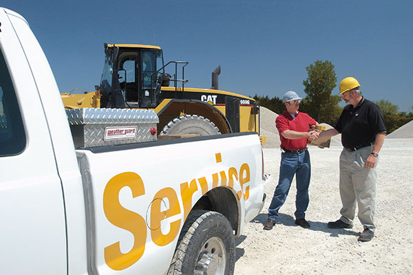 Cat dealers offer field service for equipment